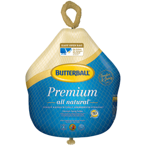 Butterball Pavo Natural Congelado de 9.1 a 10.9 kg