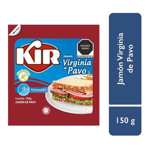 Kir Jamón Virginia de Pavo con 9 Rebanadas 150 g