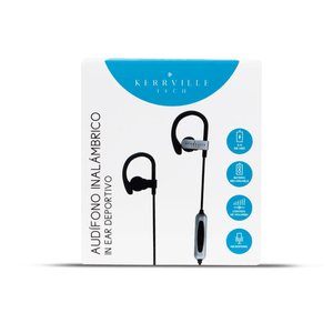 Audífonos Inalámbricos Con Micrófono Kerrville In Ear Deportivo Negro Y Gris 1 Pz