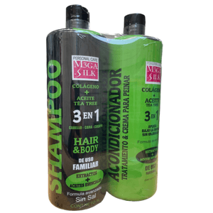 Mega Shampoo 3 en 1 Colágeno +Aceite Mineral 1 L