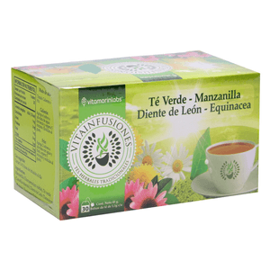 Te Verde Manzanilla, Diente de Leon, Equinacea 30 1 pz