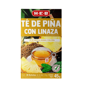 Té de Mezcla Herbal Piña con Linaza 1 Cj