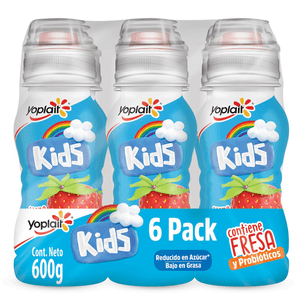 Yogurt Bebible Kids Fresa Pack con 6 pz