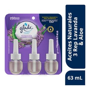 Glade Pack de Repuestos de Aromatizante Aceites Naturales Lavanda & Aloe 21 ml 1 pz