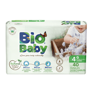 Bio Baby Pañal Talla 4 Grande 40 pz