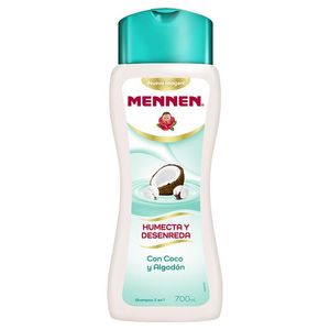 Shampoo Mennen Humecta y Desenreda Coco y Algodón 700 ml