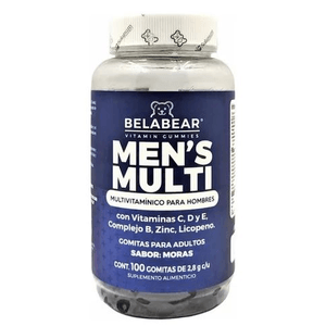 Belabear Men'S Multivitaminico Hombres Sabor Moras con 100 pz