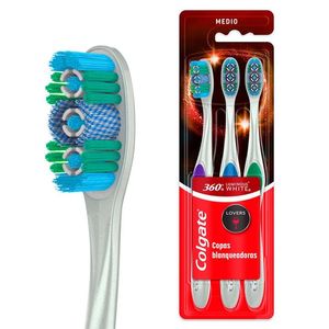 Colgate 360° Cepillo de Dientes Luminous Lovers con 3 pz