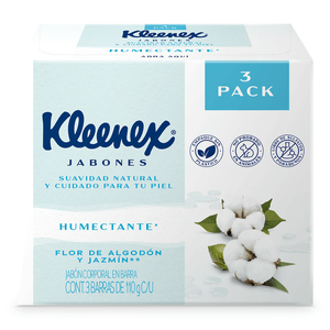 Kleenex Jabón Multipack Flor de Algodón y Jazmín 3 Pz