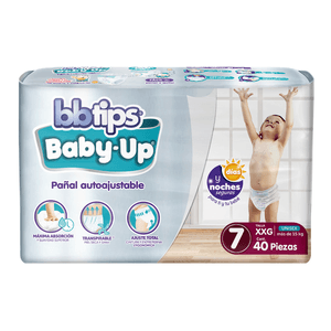 Bbtips Baby Up Pañal Autoajustable Talla 7 XXG 40 pz