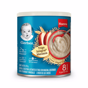 Gerber Cereal Para Bebés Trigo Manzana 270 g