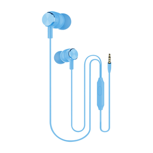 Audífonos Alámbricos Con Manos Libres Select Sound In Ear H02 Azul 1 Pz