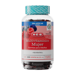 HEB Multivitanimico Mujer Sabor Frutos Rojos con 100 pz