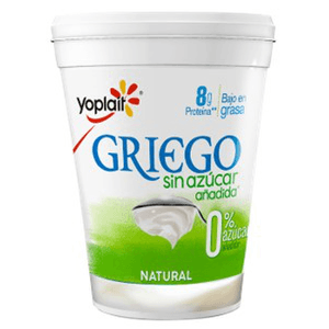 Yoplait Yogurt Griego sin Azúcar Natural 442 g