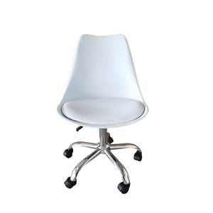 Kerrville Silla de Oficina Tulip Metal Color Blanco