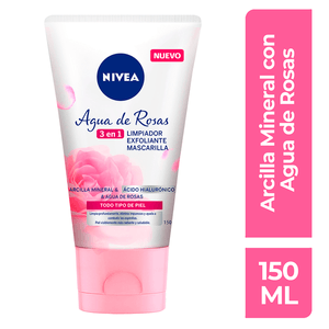 NIVEA Gel Limpiador Facial Agua de Rosas 3 en 1 150 ml