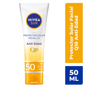 NIVEA SUN Protector Solar Facial Antiedad Q10 FPS50 50 ml