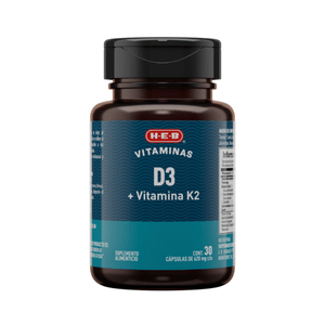 HEB Vitaminas D3 + K2 con 30 pz