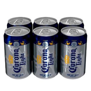 Six Pack de Cerveza Corona Light de Lata 330 ml