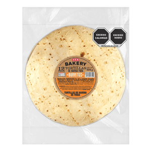 Tortilla Burrito Tortilla de Trigo Burrito 12 Pz 504 g