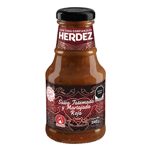 Herdez Salsa Tatemada y Martajada Roja 240 g