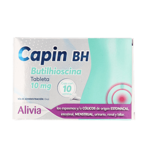 Capin Bh Butilhioscina Tabletas 10 Mg con 10 pz