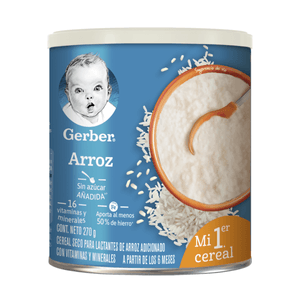 Gerber Cereal Infantil Para Lactantes Arroz 300 g