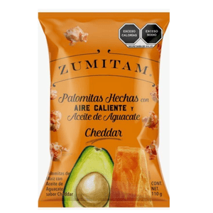 Zumitam Palomitas Cheddar con Aceite de Aguacate 1 110 g