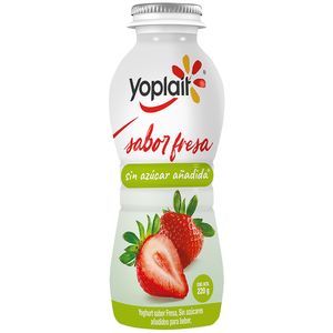 Yoplait Yogurt Beber Fresa sin Azúcar 220 g