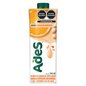 Alimento Líquido de Soya Sabor Naranja 946 Ml