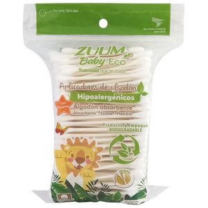 Zuum Aplicador Biodebradable 300 Piezas con Arom 300 Pz