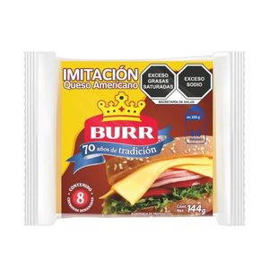 Burr Queso Amarillo Tipo Americano 144 g