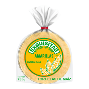 Exquisitas Tortilla de Maiz Amarilla 755 g