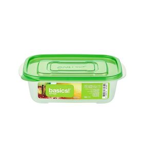 Basics! Recipiente de plástico rectangular 890 ml