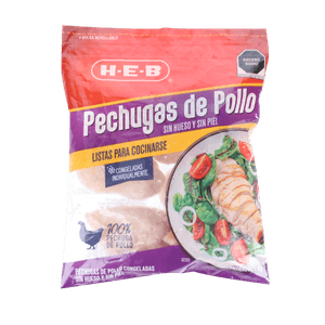 HEB Medias Pechuga de Pollo Sin Hueso en Bolsa 1 kg