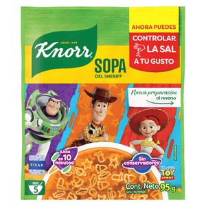 Knorr Sopa de Fideo con Forma de Toy Story 95 g