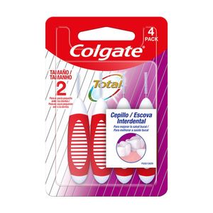 Cepillo Interdental Colgate Total 12 para el Espacio pequeño entre los Dientes con 4 pz