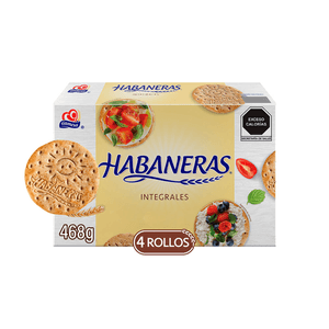 Galletas Habaneras Integrales 4 rollos 468 g