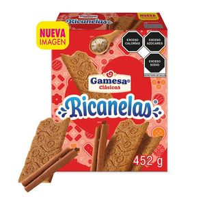 Galletas Ricanelas Canela 4 paketines 452 g