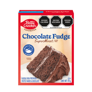 Betty Crocker Harina para pastel sabor chocolate 375 g