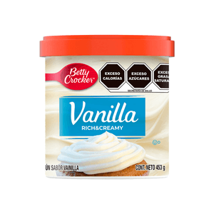 Betty Crocker Betún Rich & Creamy Vainilla 453 g