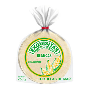 Exquisitas Tortilla de Maiz Blanca 756 g