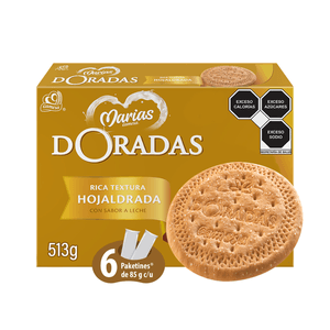 Galletas Marías Doradas Leche 6 rollos 513 g