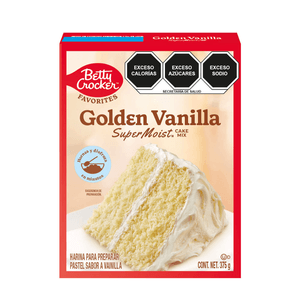 Betty Crocker Harina para pastel sabor vainilla 375 g