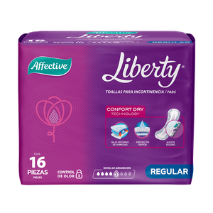 Affective Liberty Regular Protector para Incontinencia 16 pz