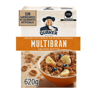 Cereal de avena integral con granos mixtos Multibran 620 g