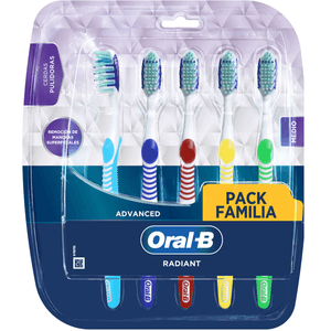 Oral-B Advanced Radiant Cepillo Dental Medio con 5 pz