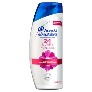 Shampoo 2 en 1 Suave Y Manejable 650 Ml