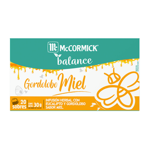 McCormick Té Balance Gordolobo y Miel 20 sobres