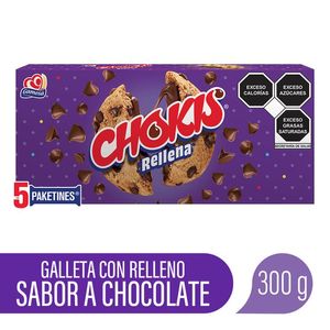 Galletas Chokis Rellenas Chocolate 300 g